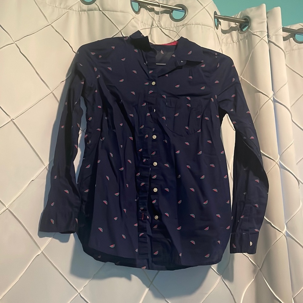 Old Navy Watermelon Button Down (Size S)